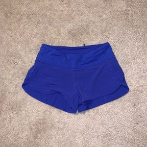 size 2 lulu lemon speed up shorts 2.5
